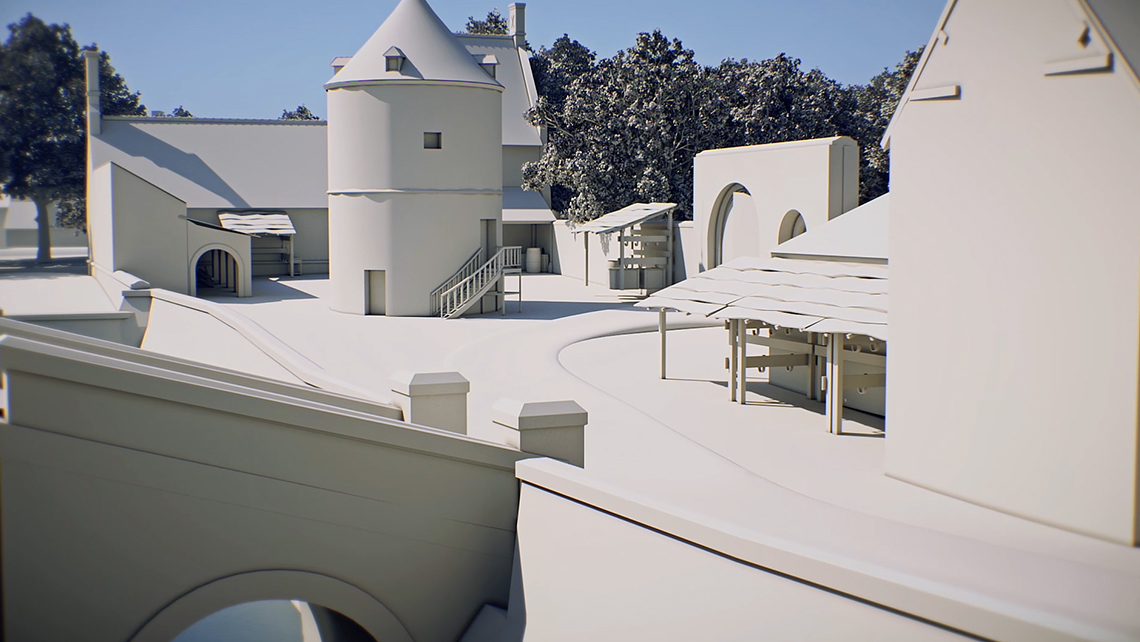 Modélisation et animation 3D des transformations architecturales du château à la Renaissance