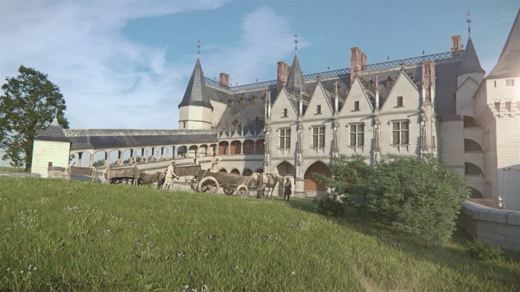 Restitution 3D du logis de Médicis au Château Royal d'Amboise par Dripmoon